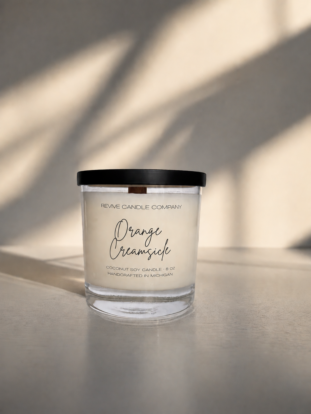 Clear Cotton Wick Candles 8 oz - The Summer Collection