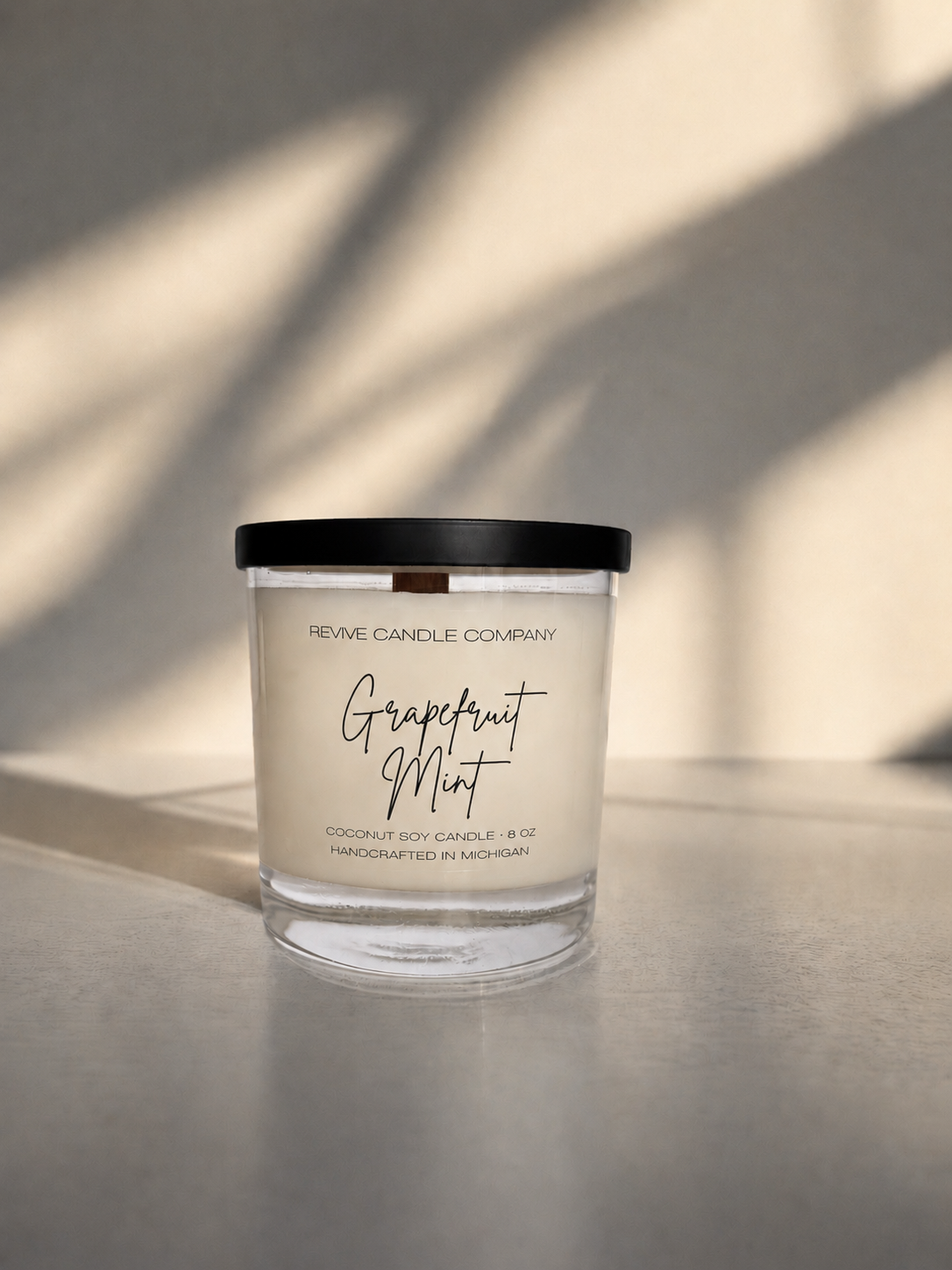 Clear Cotton Wick Candles 8 oz - The Summer Collection
