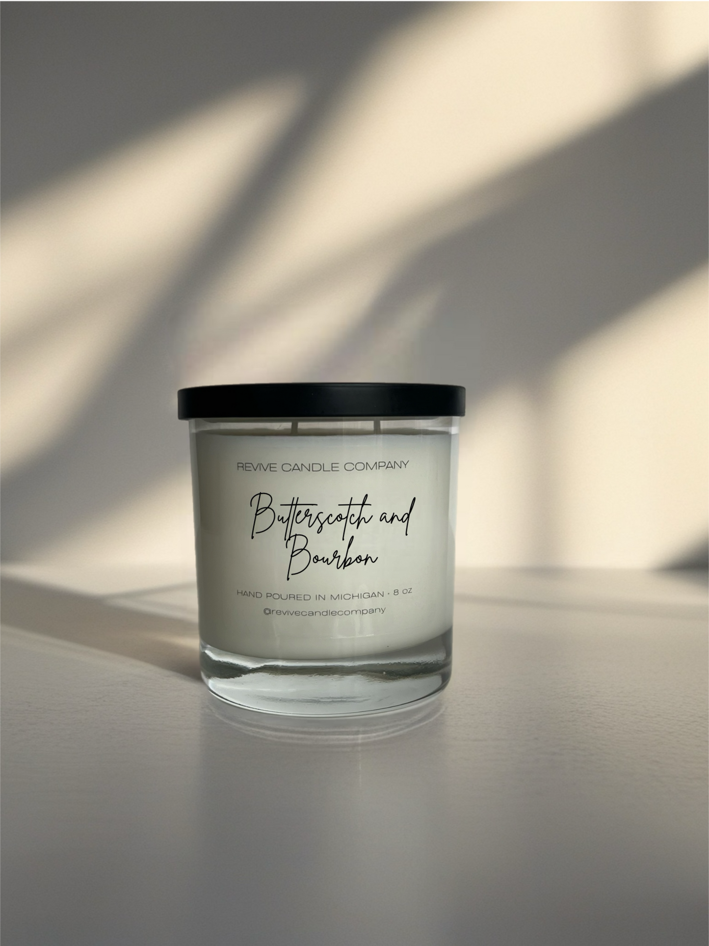 Clear Cotton Wick Candles 8 oz - The Fall Collection