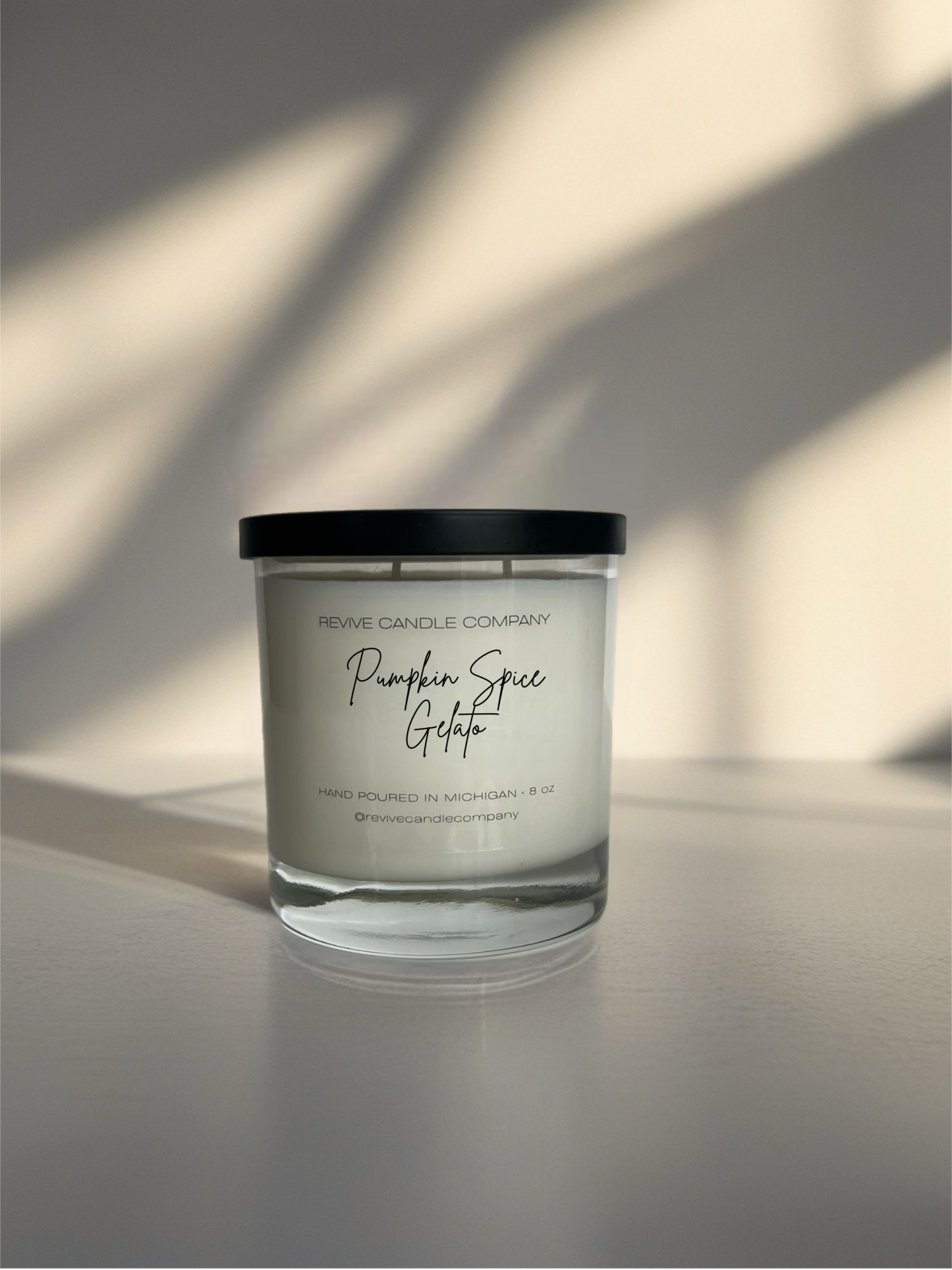 Clear Cotton Wick Candles 8 oz - The Fall Collection