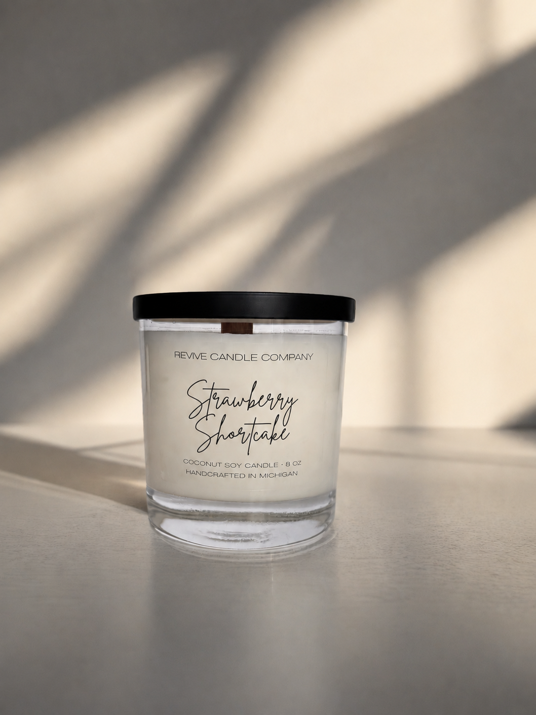 Clear Cotton Wick Candles 8 oz - The Summer Collection