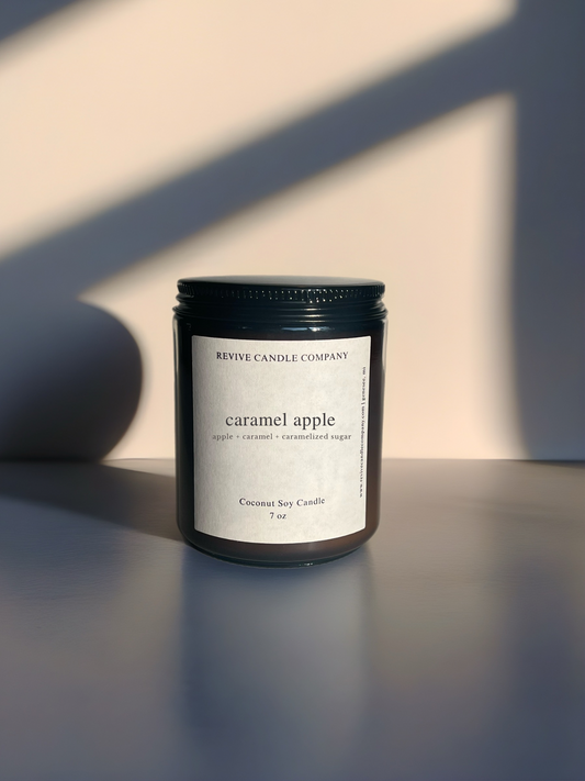 Amber Wooden Wick Candles 7 oz - The Fall Collection