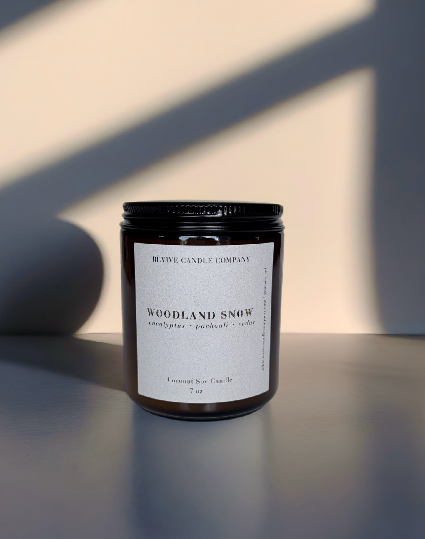 Amber Crackling Wooden Wick Candles 7 oz - The Winter Collection