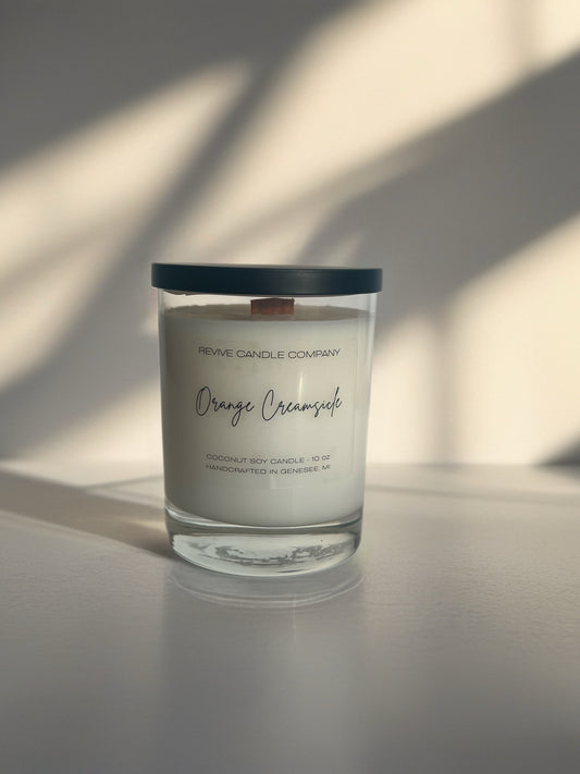 Clear Wooden Wick Candles 10 oz - The Summer Collection