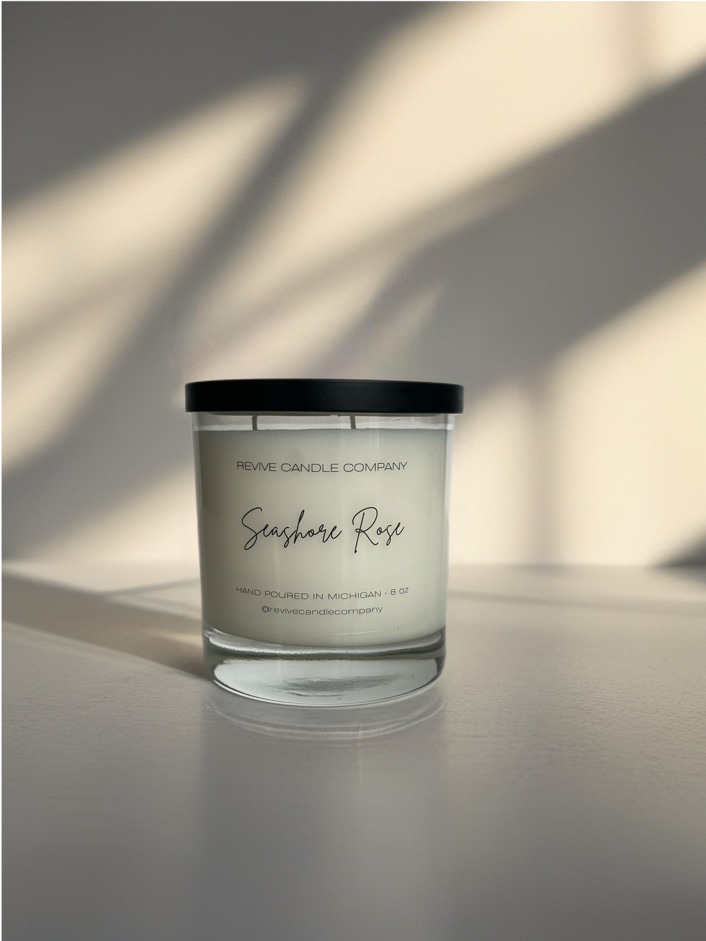 Clear Cotton Wick Candles 8 oz - The Summer Collection