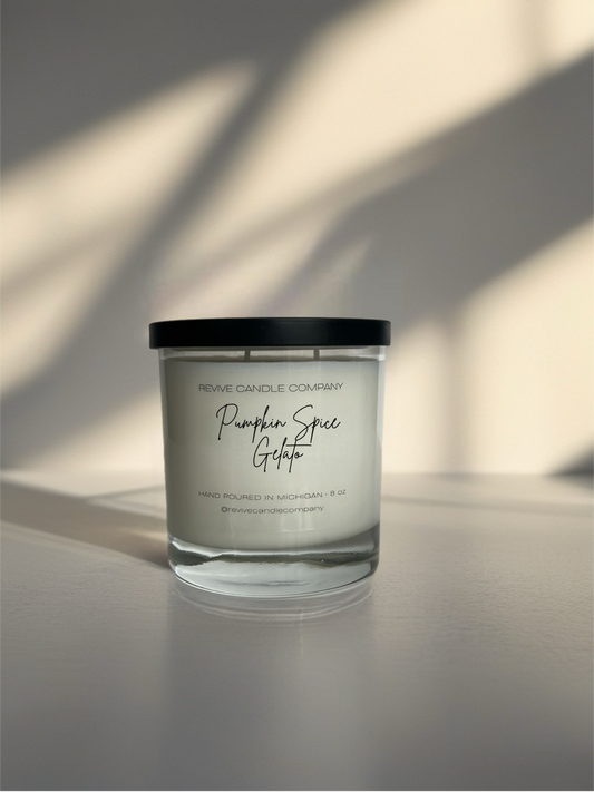 Clear Cotton Wick Candles 8 oz - The Fall Collection